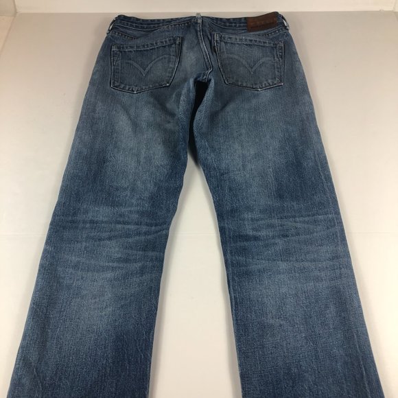 Levi's Made & Crafted Jeans Men's 31 X 31* Tack Slim Fit Blue Distressed Denim - Picture 9 of 16